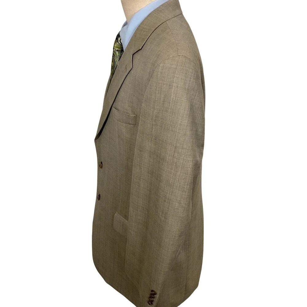 Chaps Ralph Lauren Blazer Mens 42R Tan Glen Plaid Wool Cashmere Jacket  Canada‎